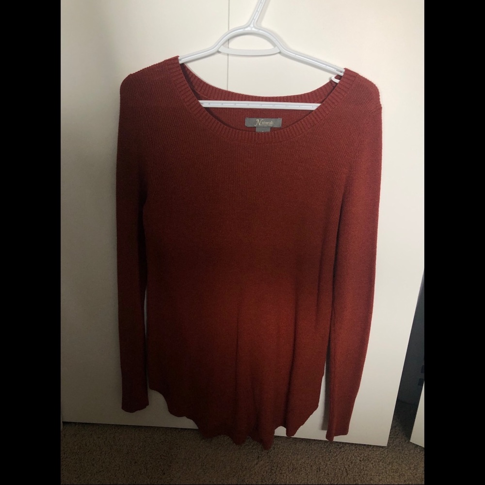 Burnt orange sweater